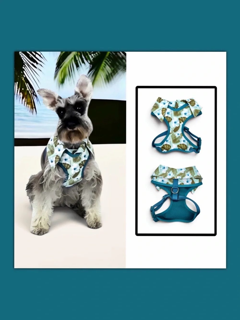 Vibrant Life Dog Hawaiian Shirt Harness